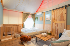 【愛犬と楽しむグランピング】＜1棟限定＞ペットOKのゲージ付きグランピングテント