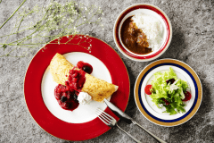 佐賀のおいしさで始まる、特別な朝――。ガレットや国産牛ミニカレーなど幅広く楽しめる、朝食アラカルト。