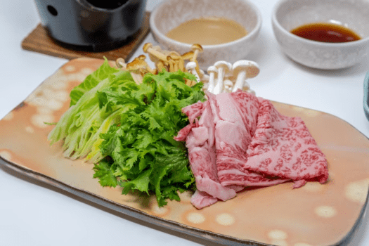 信州プレミアム牛のしゃぶしゃぶ／涼味会席