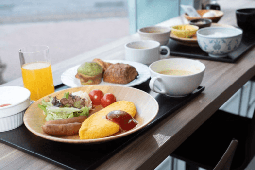 朝食バイキング