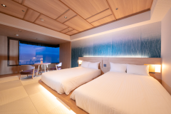 《本館湖側》【コンフォートフロア】スタイリッシュ和ツイン『湖煌』 《本館湖側》【コンフォートフロア】スタイリッシュ和ツイン『湖煌』