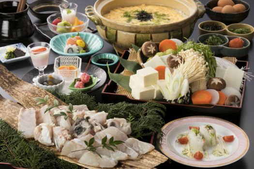 【くえ】冬の味覚を堪能！冬の旬会席♪　料理が選べる二食付きプラン