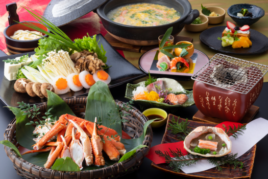 【かに】味わい豊かな蟹三昧を堪能！　かに料理が選べる二食付きプラン