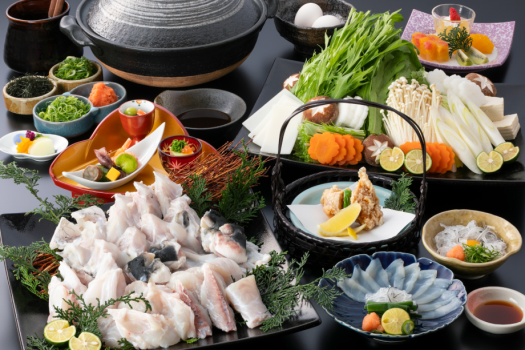 【ふぐ】豊潤な味のとらふぐを堪能！　河豚料理が選べる二食付きプラン