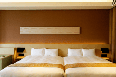 【スイートルーム】 和色のくつろぎを感じさせる「和-Wa-」の客室。