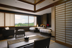 ＜本館・和洋室＞ ツイン＋和室（48平米）