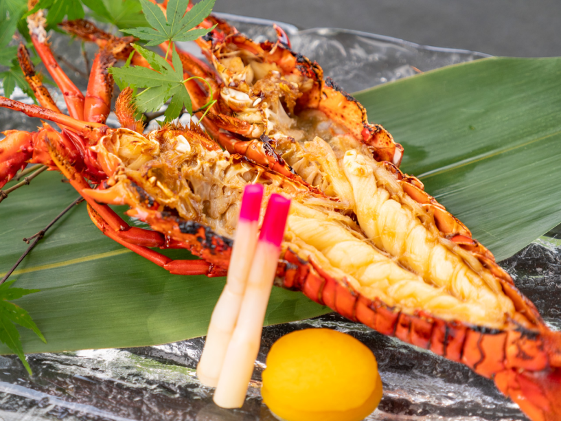 伊勢海老の鬼殻焼き