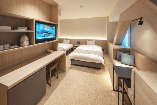 プレミアムツイン　26平米に120cm以上のベッドを備えた客室　※部屋により仕様が異なります