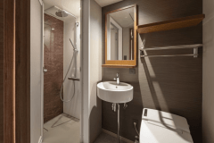 デラックスツイン＆デラックストリプル　「シャワー仕様」はレインシャワーとハンドシャワーのダブルで使い勝手抜群