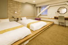 プレミアムツイン　26平米に120cm以上のベッドを備えた客室　※部屋により仕様が異なります