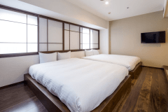 プレミアムツイン　26平米に120cm以上のベッドを備えた客室　※部屋により仕様が異なります