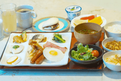 朝食バイキング　和食・洋食・中華のメニューをお好きなだけどうぞ