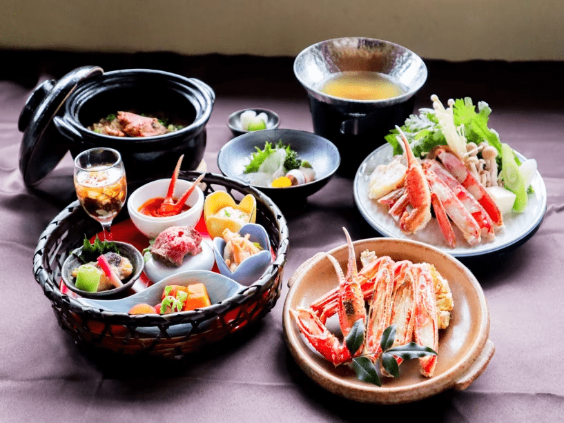 かにづくし花籠膳1　イメージ画像