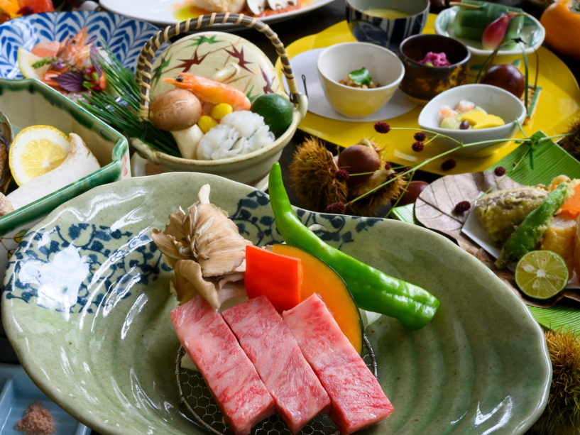 【秋のやまゆり会席】日本三大和牛「米沢牛」を堪能できるスペシャルコース