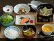 【ご朝食一例】「芋煮鍋」「だし」など、山形の郷土料理をお召し上がりください。