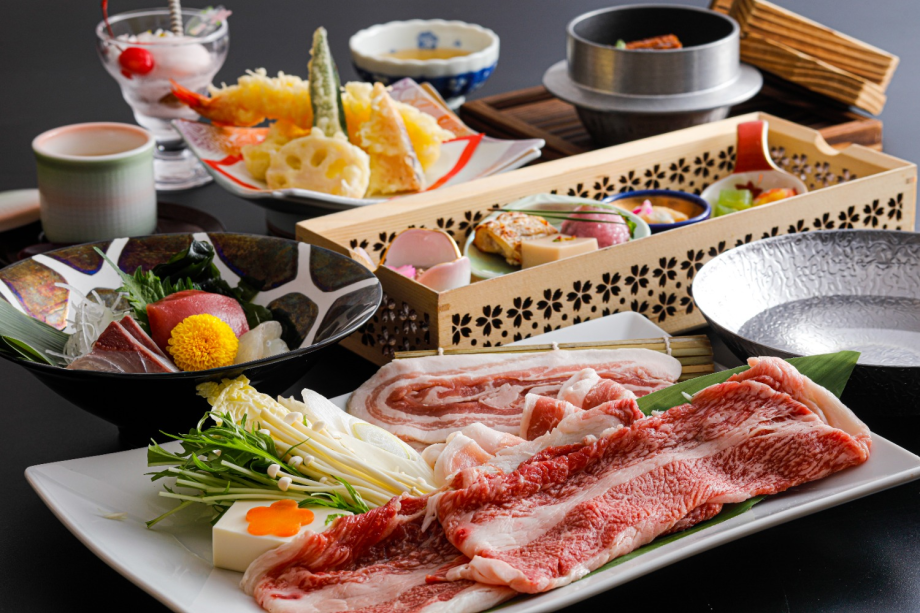 まつなが牛×紀州梅豚しゃぶしゃぶ会席 まつなが牛×紀州梅豚しゃぶしゃぶ会席