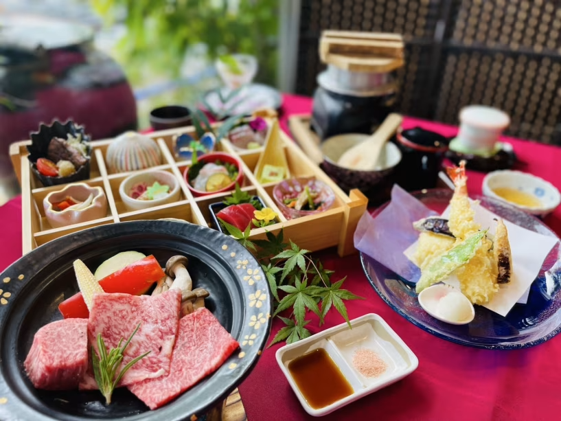 New!日帰りプラン 黒毛和牛陶板焼き+四季彩12升 5時間プラン(10:30~15:30) New!日帰りプラン 黒毛和牛陶板焼き+四季彩12升 5時間プラン(10:30~15:30)