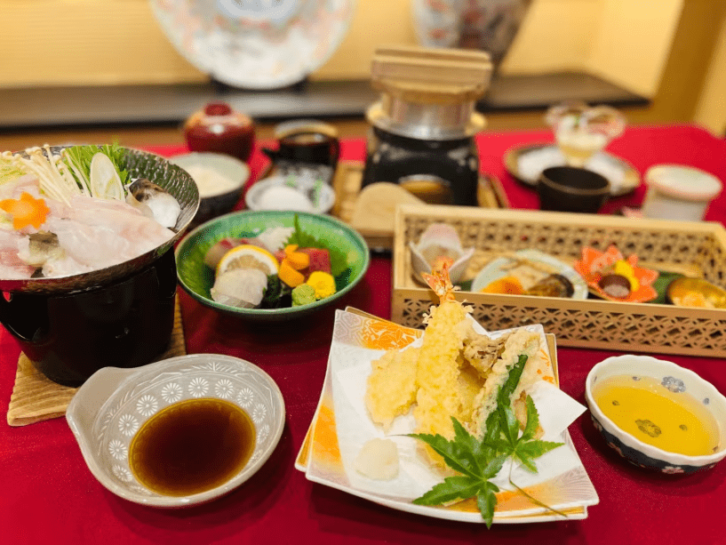 NEW！【日帰り温泉休憩ｘ昼食付き】【冬の味覚】国産とらふぐ会席ランチ×貸切風呂60分  10：30-15：30 日帰り温泉5時間休憩　期間限定～2/28まで　自社サイト予約特典お一人様500円OFFクーポン付き　温泉大浴場14：30～開放