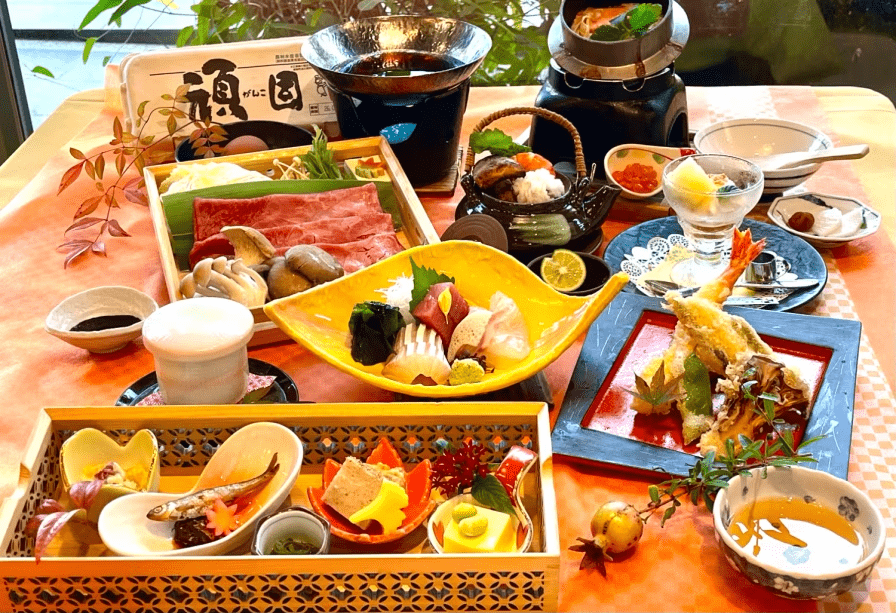 New！期間限定【秋の味覚】「日帰り温泉休憩5Hｘ昼食付き」秋彩（SHUSAI）会席ランチ　5時間休憩プラン（10：30～15：30） 温泉大浴場14：30～開放