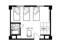 和洋室（トリプル）