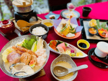 NEW!日帰り温泉休憩【禁断の味！痛風鍋会席】貸切温泉60分　10:30-15:30休憩　自社サイト予約特典お一人様500円OFFクーポン付き　温泉大浴場14：30～開放