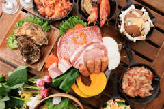 【1泊2食付き】プレミアムBBQプラン ~広島牛ステーキや牡蠣、アワビ、赤海エビなどの豪華海鮮を満喫✨~