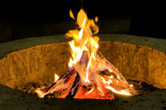 ◆ガーデンドーム◆-7Mドームテント・専用ファイヤーピット-