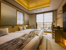 ■和モダンルーム-ツイン■檜風呂＋バルコニー＜23平米禁煙＞