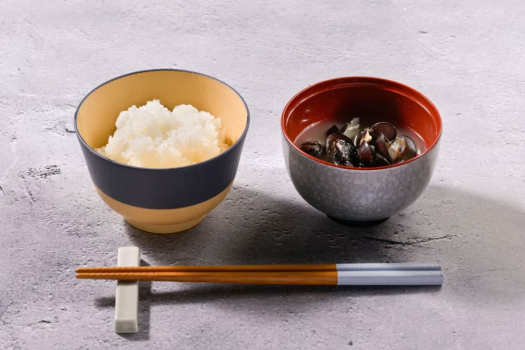 【朝食】大子米と蜆汁