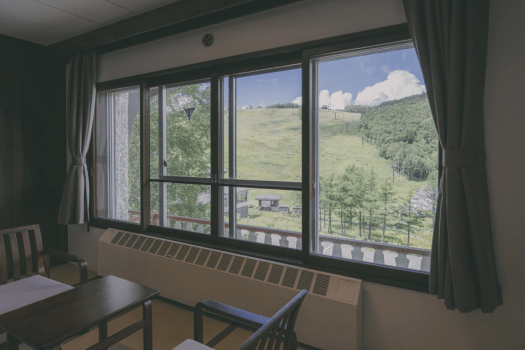 Japanese Modern Room with 2 single beds - Ski slopes View - Toilet only