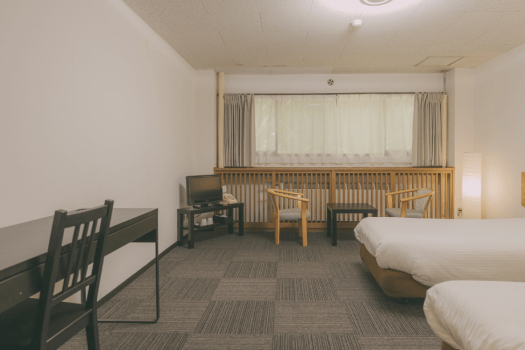 Western Room with 2 single beds - Toilet only