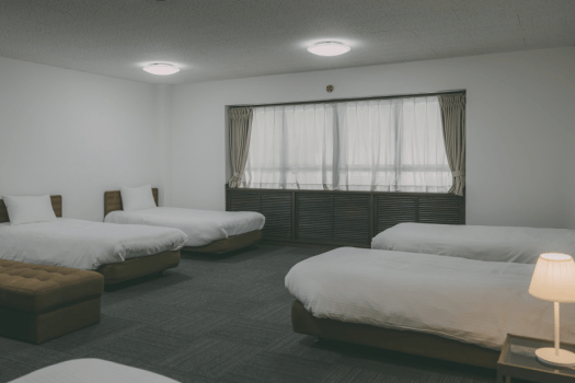 Western Room with 5 single beds - Toilet only