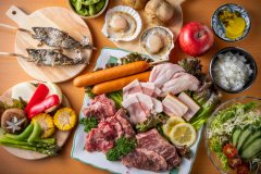 【3名以上で15％OFF🔥】1日5組様限定🍖BBQ満喫プラン★星空が見える天然温泉＋和牛×芸北あまごの贅沢バーベキュー★