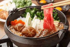 すき焼きプランお夕食イメージ