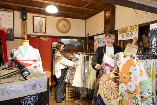 *【周辺散策】きらくやで着物・浴衣レンタル