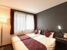 *【ハリウッドツインルーム】シングルベッド2台を隙間なく並べたハリウッドツインタイプ