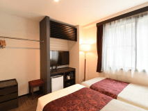 *【ハリウッドツインルーム】シングルベッド2台を隙間なく並べたハリウッドツインタイプ