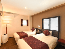 *【スモールツイン】小さめのお部屋だからこそ落ち着く、ベッドが二つ並んだツインのお部屋