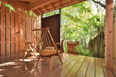 湯上りで森林浴