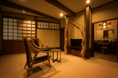 Suite room with an open-air hot spring bath 〈INAKA Suite〉 (Main Building) Suite room with an open-air hot spring bath 〈INAKA Suite〉 (Main Building)