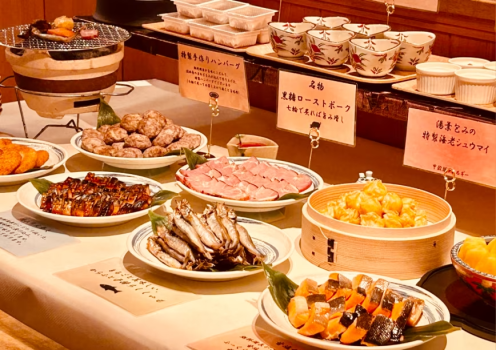 朝食ハーフバイキング