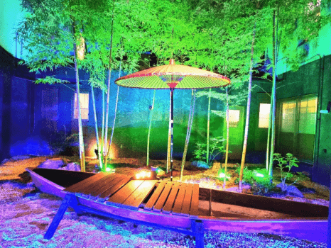 ☆【1泊朝食付】夕方は送迎車で温泉街へ夜は貸し切り露天風呂で至福のひと時を・・・朝食は総料理長拘りのハーフバイキングと名物炭火七輪焼！！チェックイン21:00迄