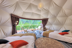 【Quad-クアッド-】4ベッド・直径6ｍドーム型テント〔R6〕