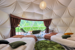 【Quad-クアッド-】4ベッド・直径6ｍドーム型テント〔R4〕