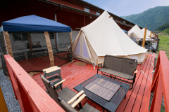 【Type　A】美山で過ごすグランピングテント【セミダブルベッド２台】