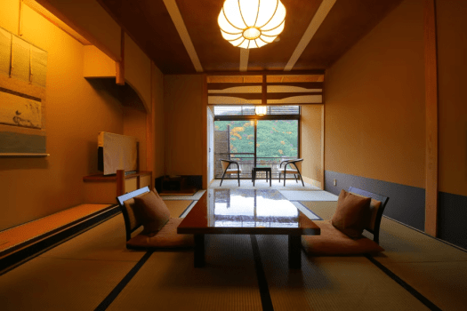 【標準客室｜D】檜の内風呂◆踏込＋和室10畳＋広縁（32平米）