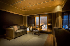 露天風呂付テラス＆坪庭付和風ツインA