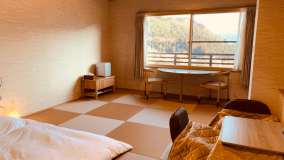 【禁煙】湖側和室　エアウィーブ高機能布団でごろ寝