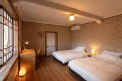 【限定１室】和洋室デラックス「艶紅-HIKARI BENI-」檜風呂付きツイン　52㎡