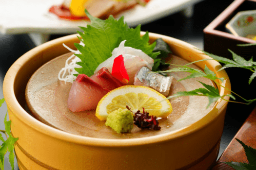 ＜別府会席＞造り　二種盛り合わせ　料理画像は、イメージです